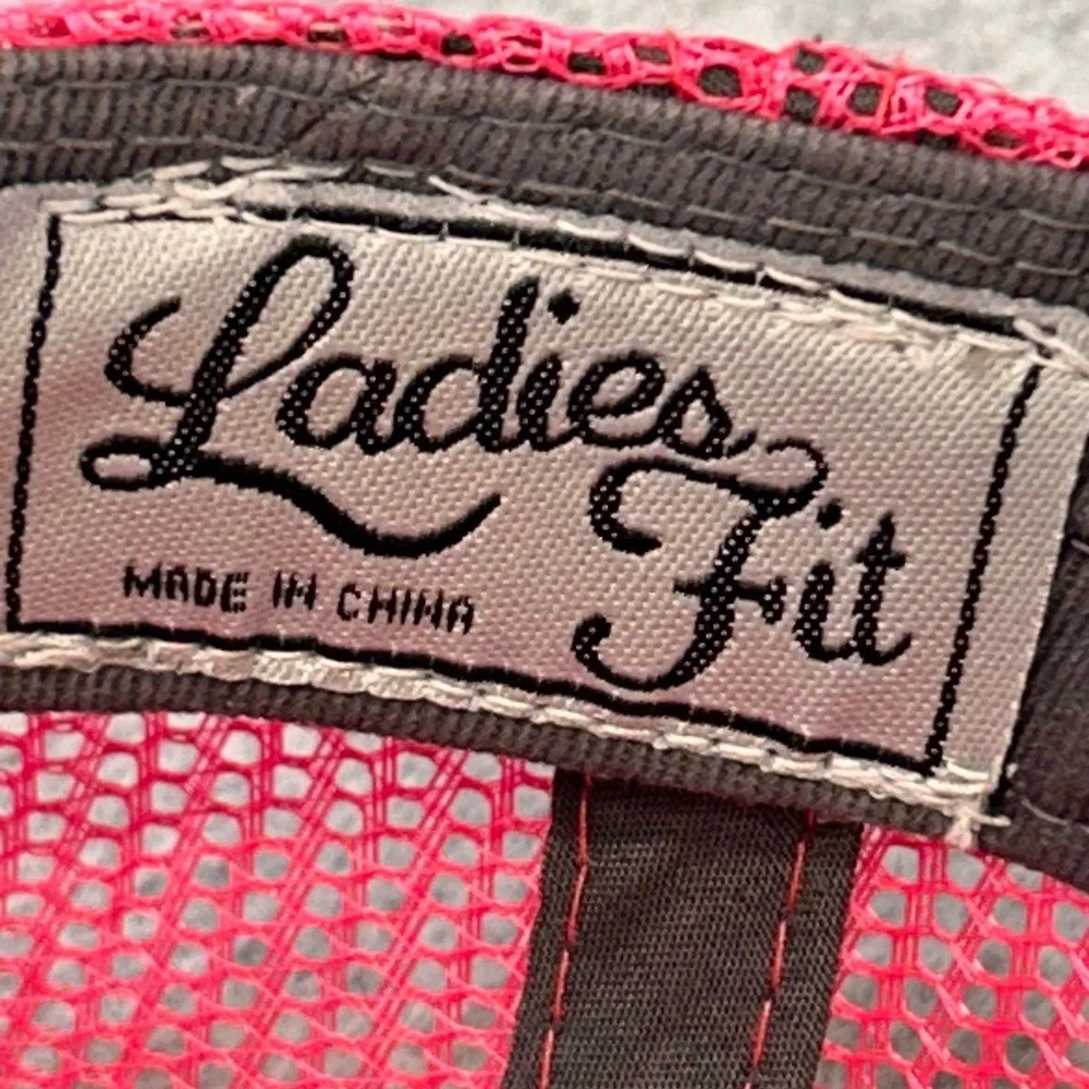 Quality Feed Grains Ladies Pink Grey OC Trucker Hat Performance Feeds AMPT OSFM
